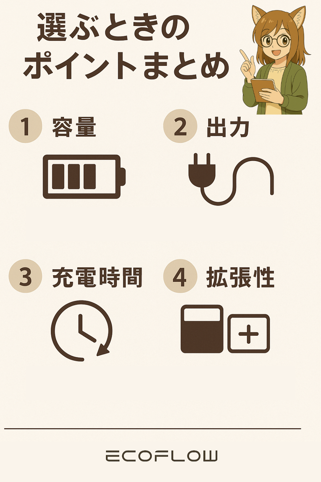 購入前にチェック！EcoFlow選びの4つのポイント