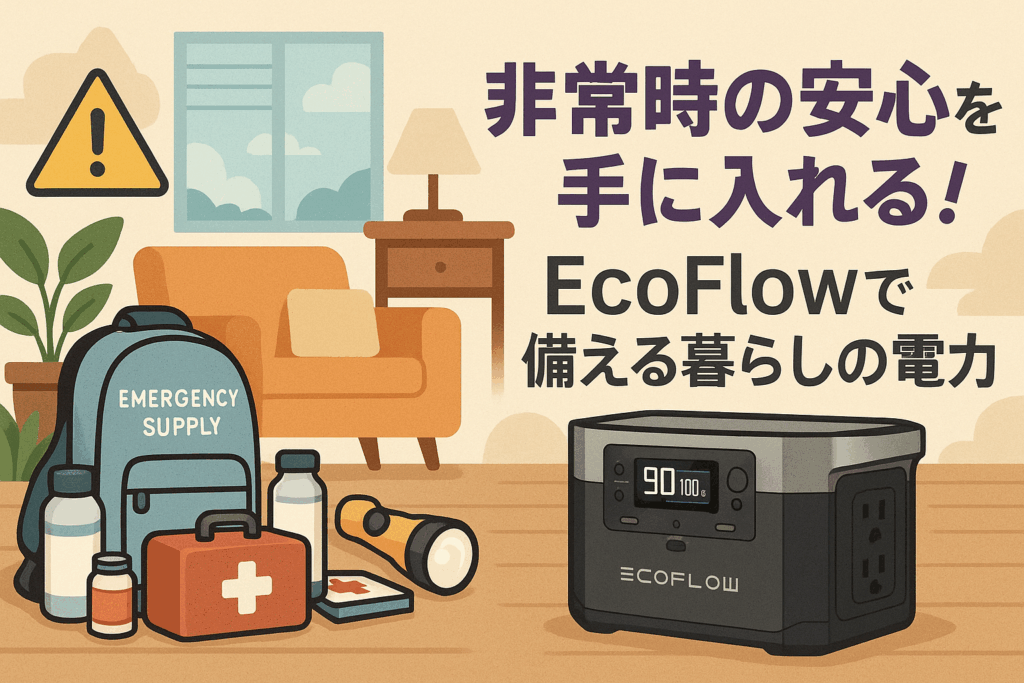 非常時の安心を手に入れる！EcoFlowで備える暮らしの電力
